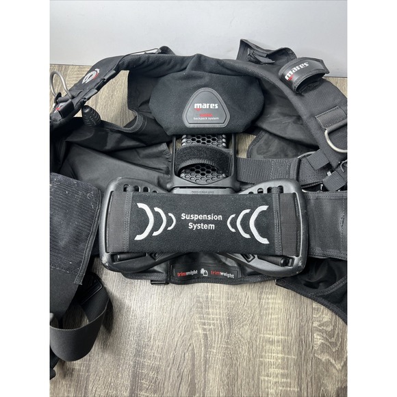 Mares Hybrid AT BCD Airtrim Tech Scuba Dive Diving Vest Dive Knife Sz XL Pro EUC - Picture 14 of 16
